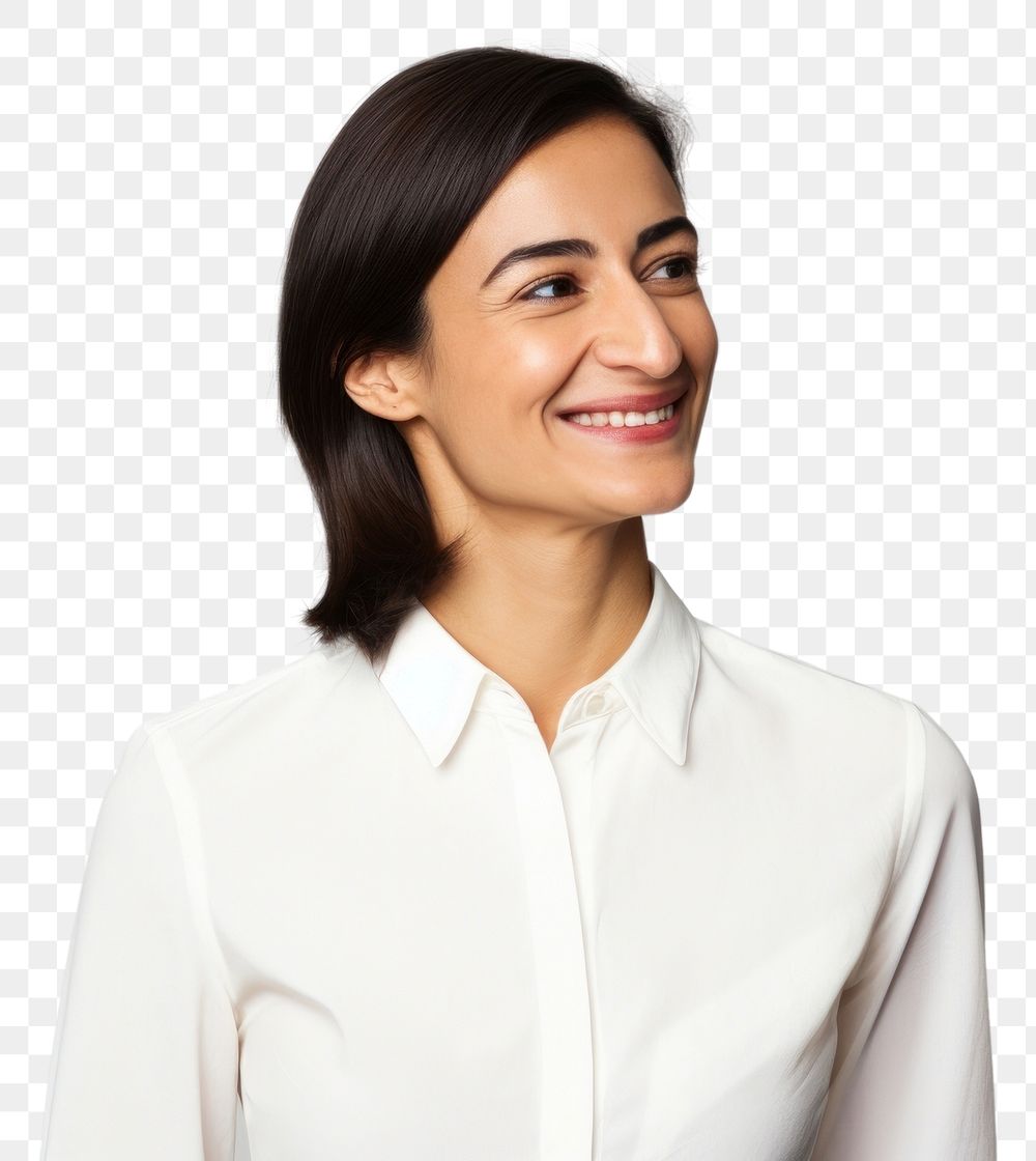 PNG Businesswoman smiling blouse adult. AI generated Image by rawpixel.