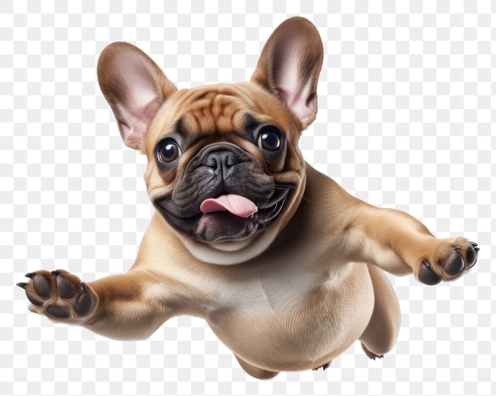 PNG French Bulldog jumping bulldog animal mammal. 