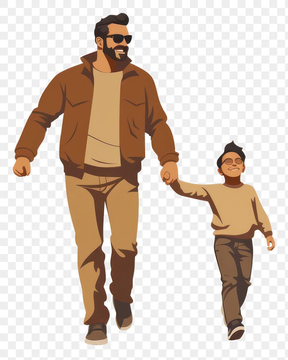 PNG Dad walking sports adult. AI generated Image by rawpixel.