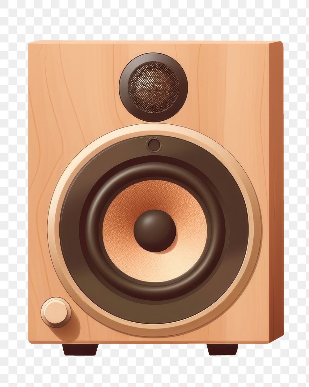 PNG Speaker electronics wood loudspeaker. AI generated Image by rawpixel.