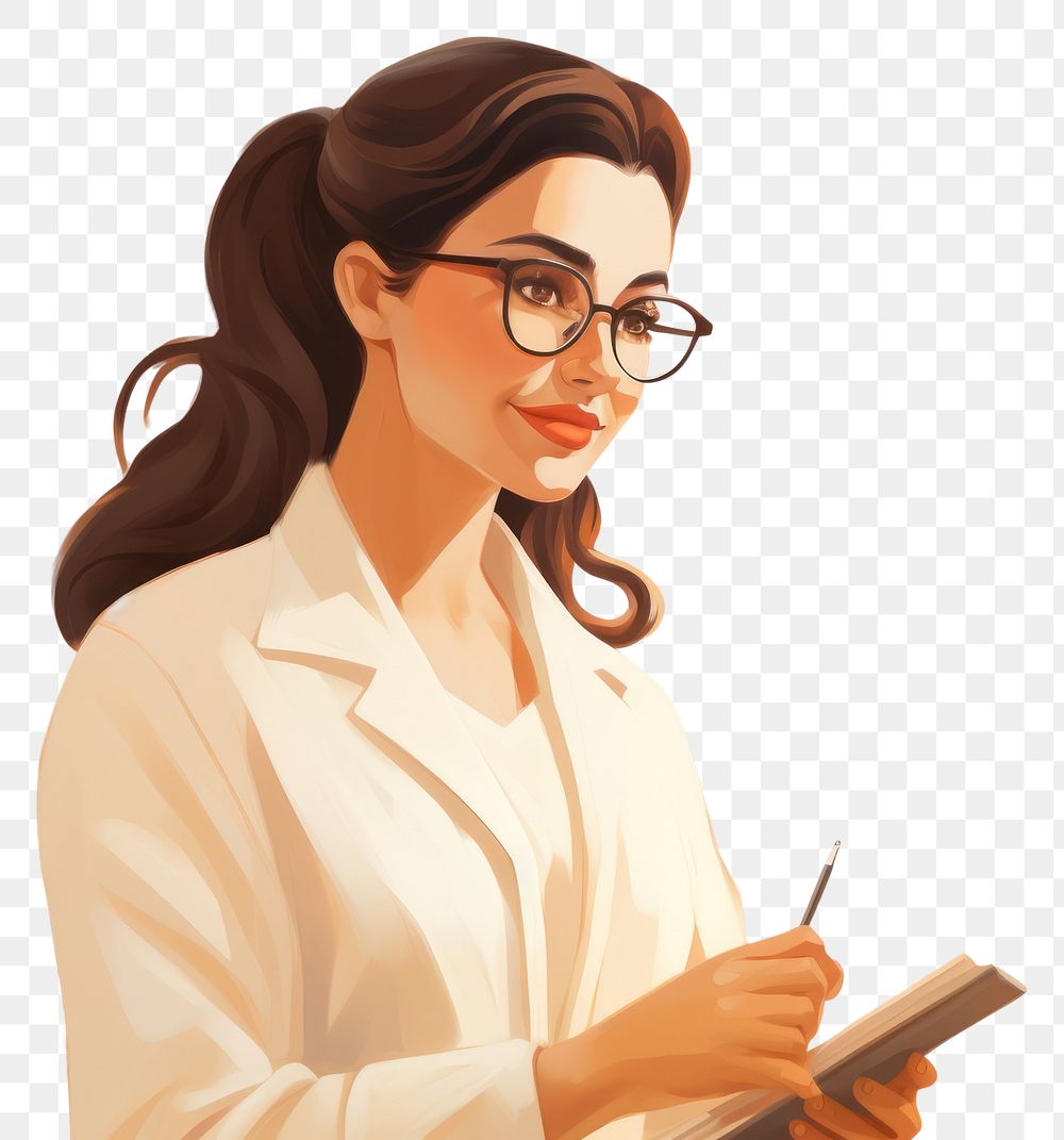 PNG Female pharmacist portrait adult stethoscope. AI generated Image by rawpixel.