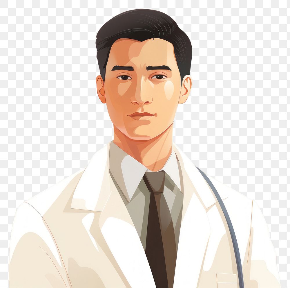 PNG Asian pharmacist portrait adult stethoscope. AI generated Image by rawpixel.