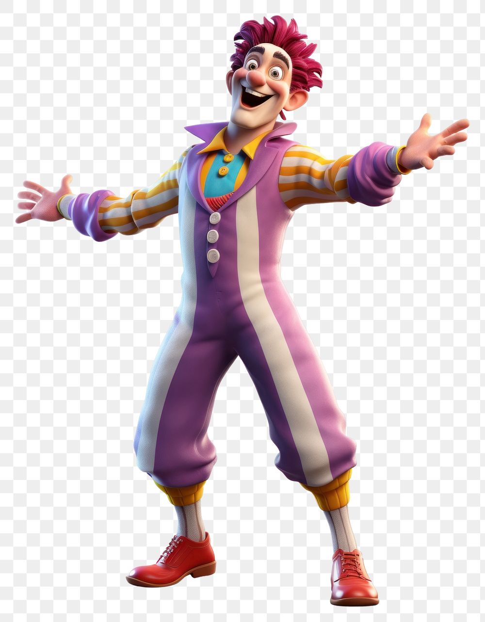 PNG Clown smiling costume cartoon. AI generated Image by rawpixel.