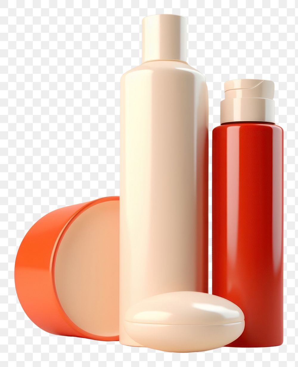 PNG Body care cosmetics cylinder bottle. 