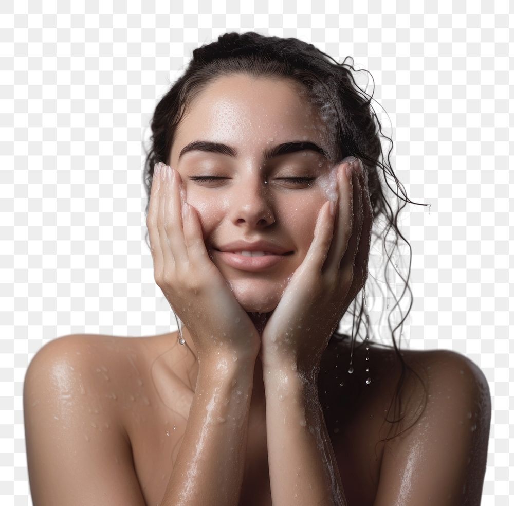 PNG Body care washing bathing adult. AI generated Image by rawpixel.