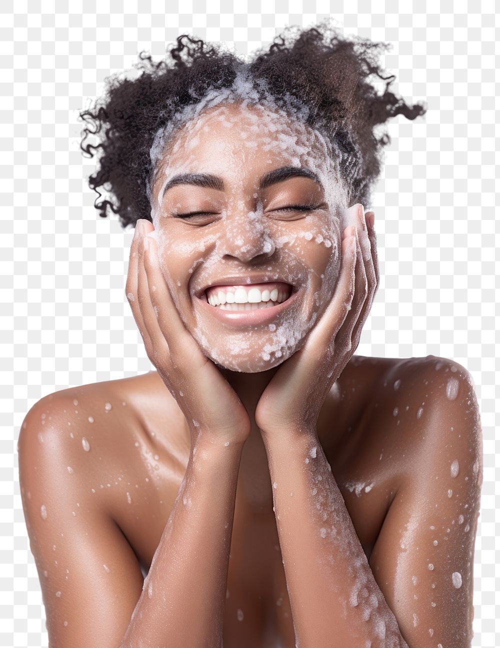 PNG Body care adult portrait washing. AI generated Image by rawpixel.