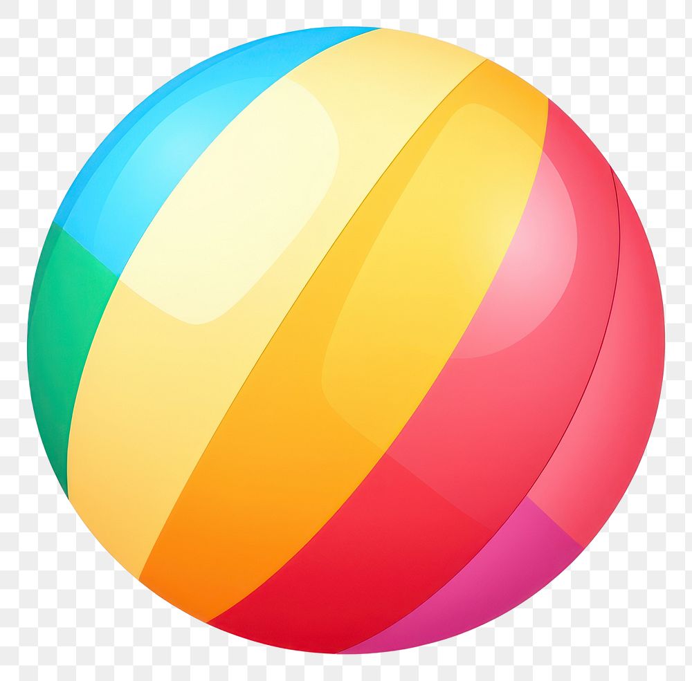 PNG Beach-ball egg white background celebration. AI generated Image by rawpixel.