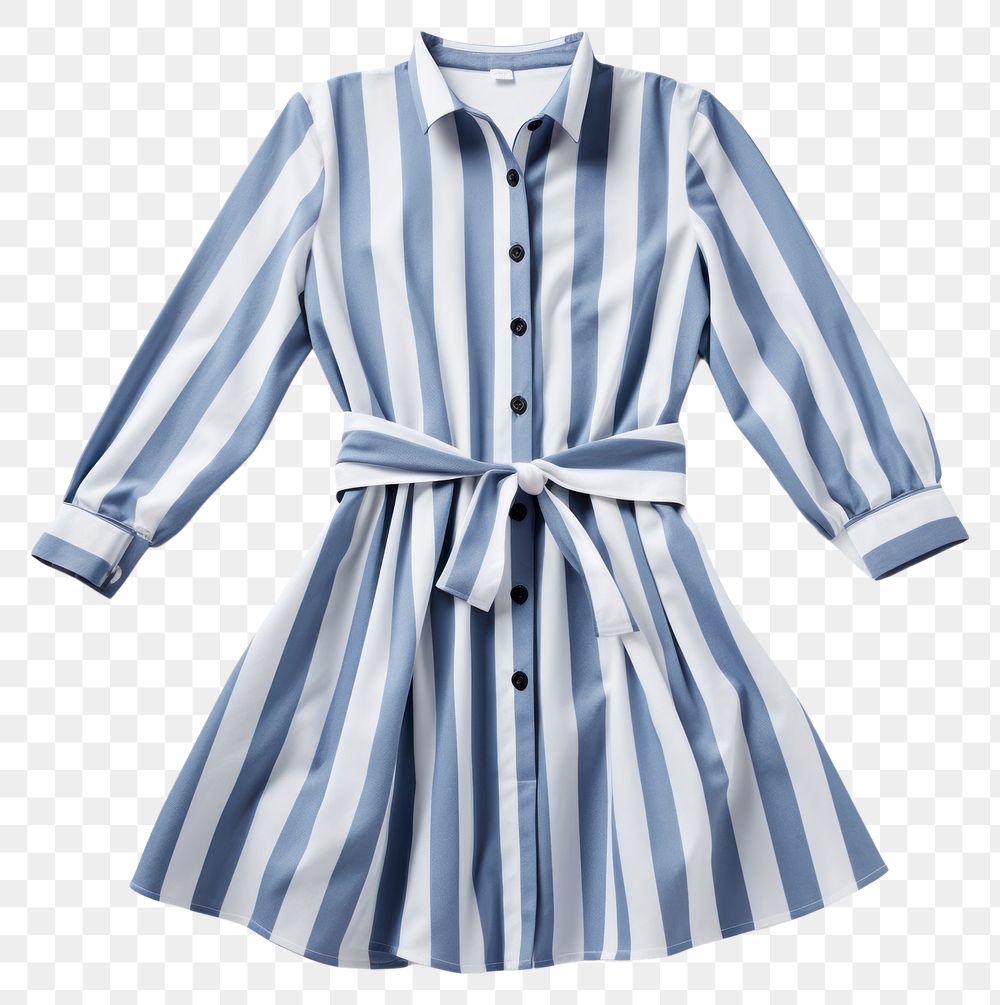PNG A striped shirt dress fashion sleeve blouse. AI generated Image by rawpixel.