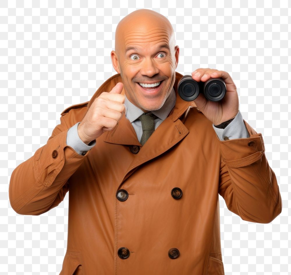 PNG Binoculars portrait holding adult. AI generated Image by rawpixel.