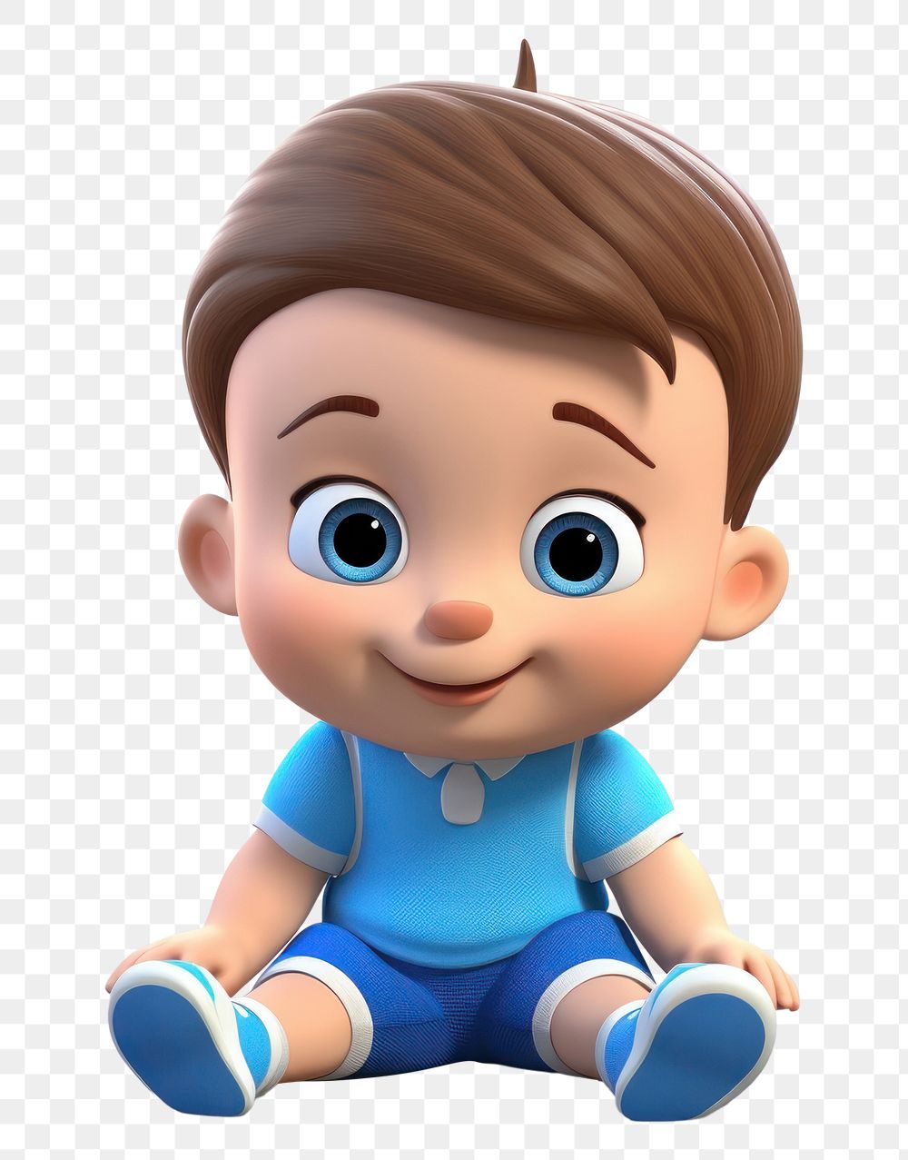PNG Baby boy cartoon doll cute. AI generated Image by rawpixel.