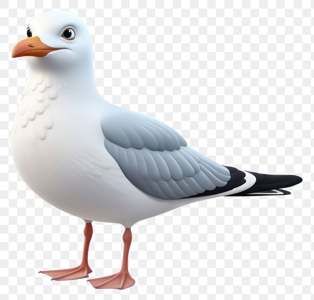 PNG Seagull cartoon animal white. 