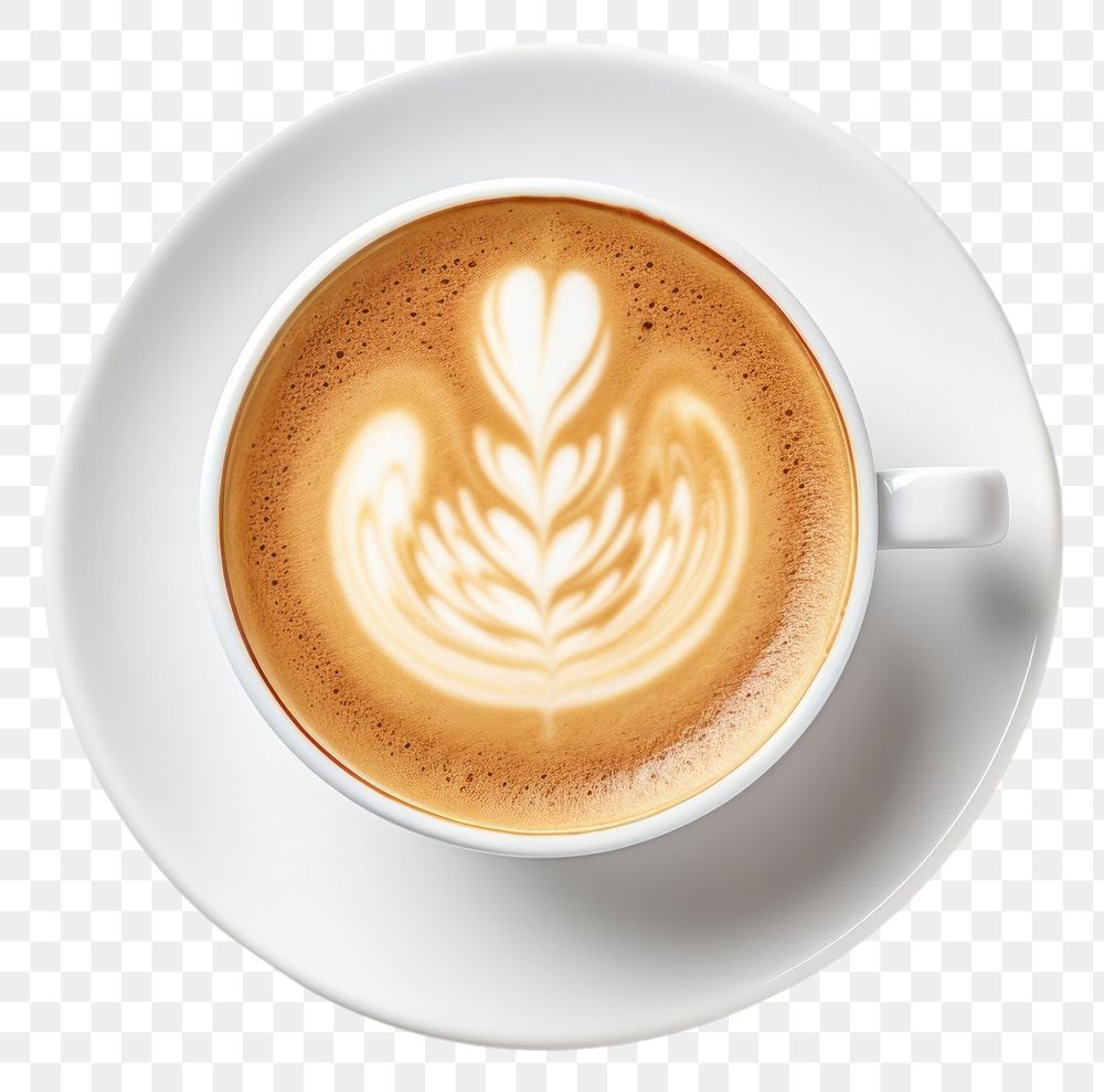 PNG  Cappuchino cup coffee latte. AI generated Image by rawpixel.