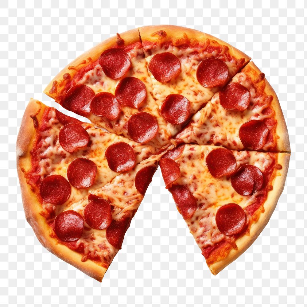 PNG Pizza food pepperoni freshness. AI generated Image by rawpixel.
