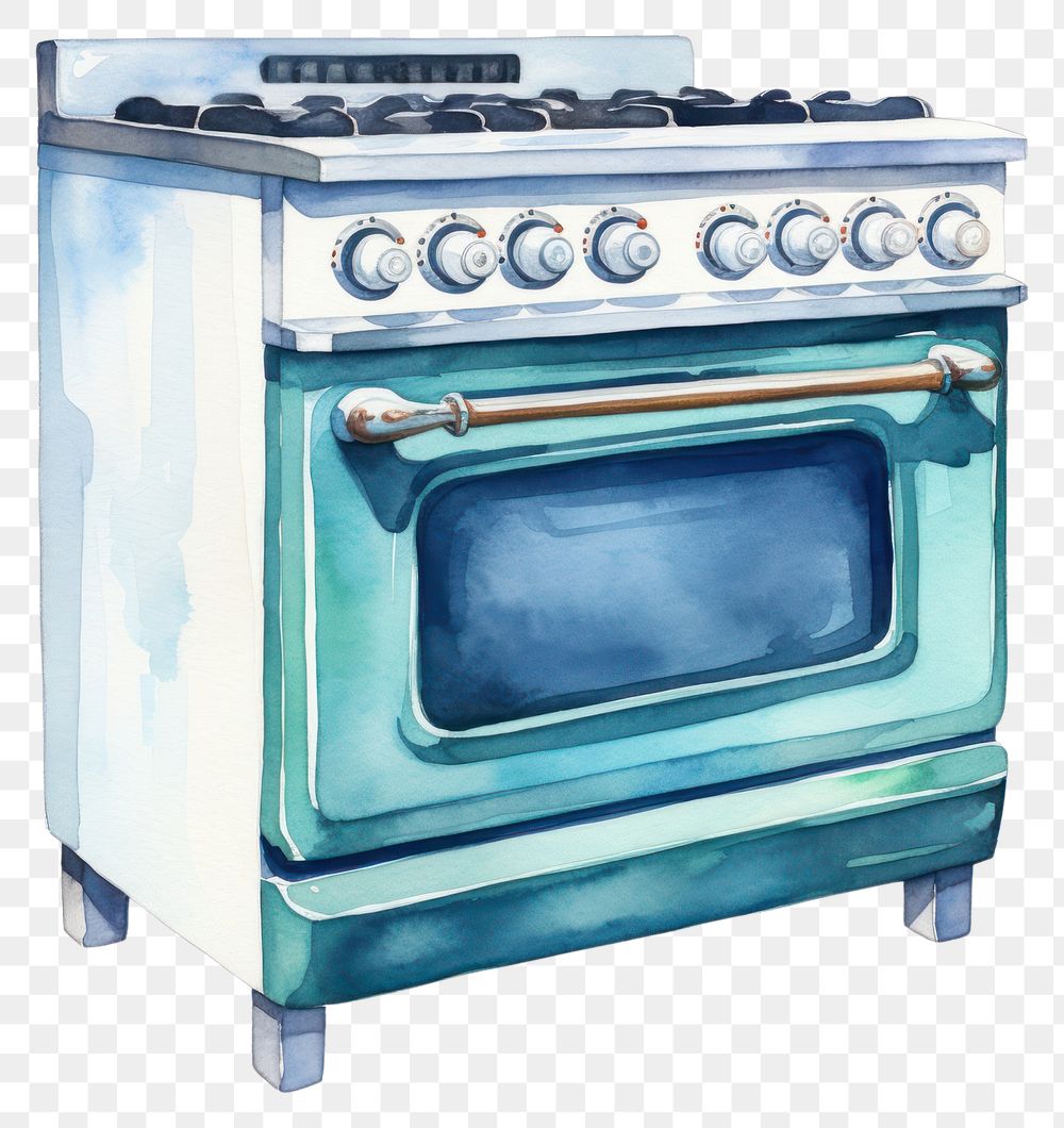 PNG Kitchen stove appliance oven white background. AI generated Image by rawpixel.