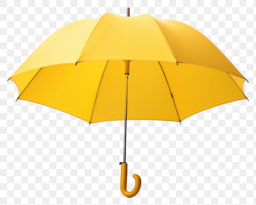 PNG Yellow umbrella yellow white background protection. 