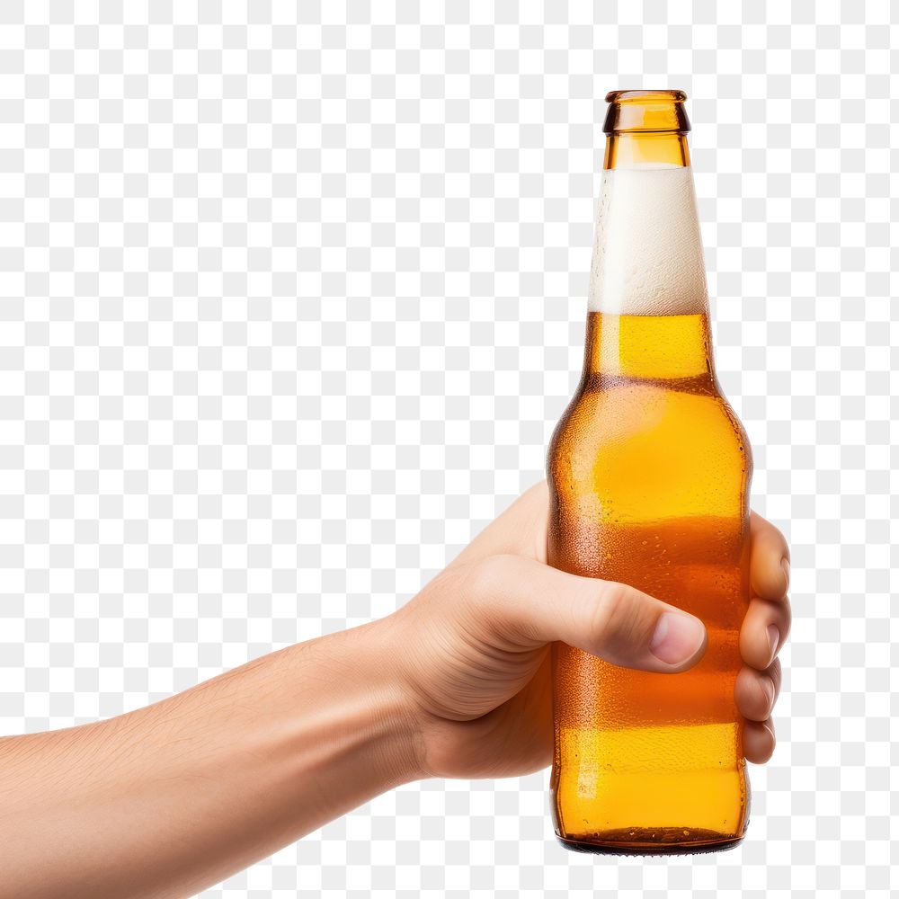 PNG Glass lager beer holding. AI generated Image by rawpixel.