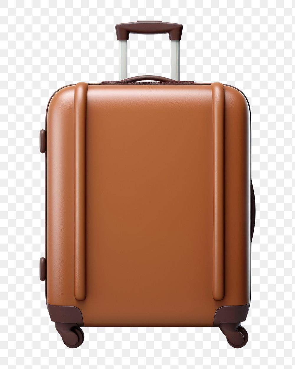 PNG  Luggage Emoji luggage suitcase white background. AI generated Image by rawpixel.