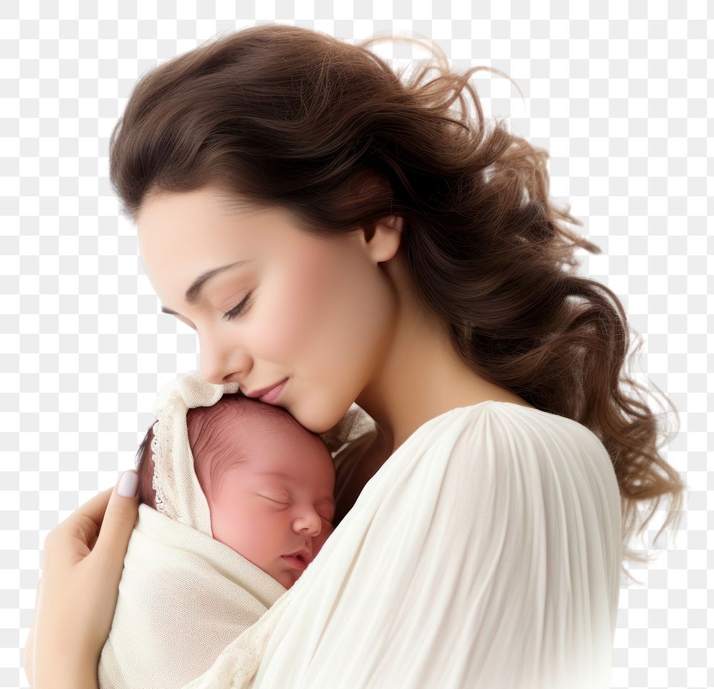 PNG Newborn baby sleeping portrait. AI generated Image by rawpixel.