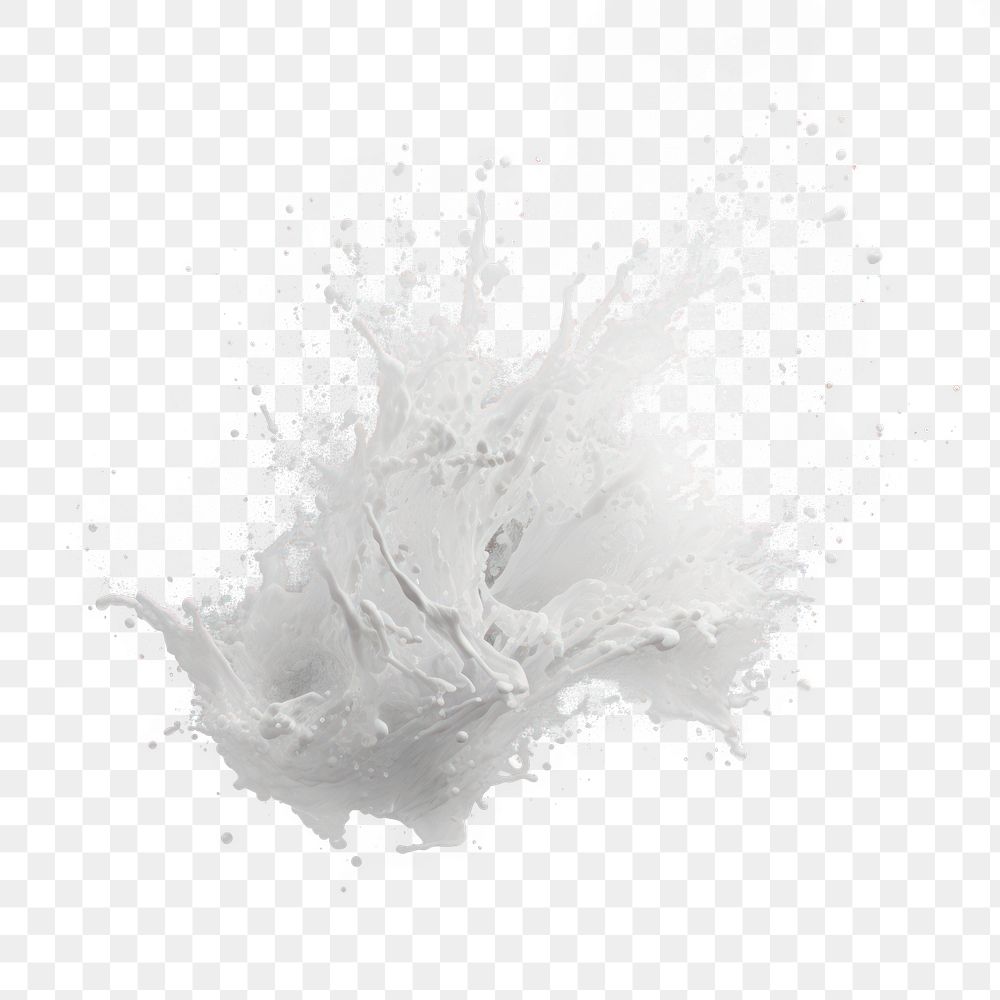PNG milk splash effect, transparent background AI generated image by rawpixel