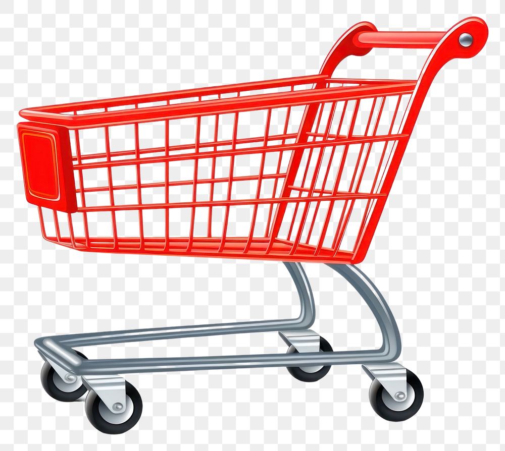 PNG Supermarket shopping cart white background consumerism groceries. AI generated Image by rawpixel.