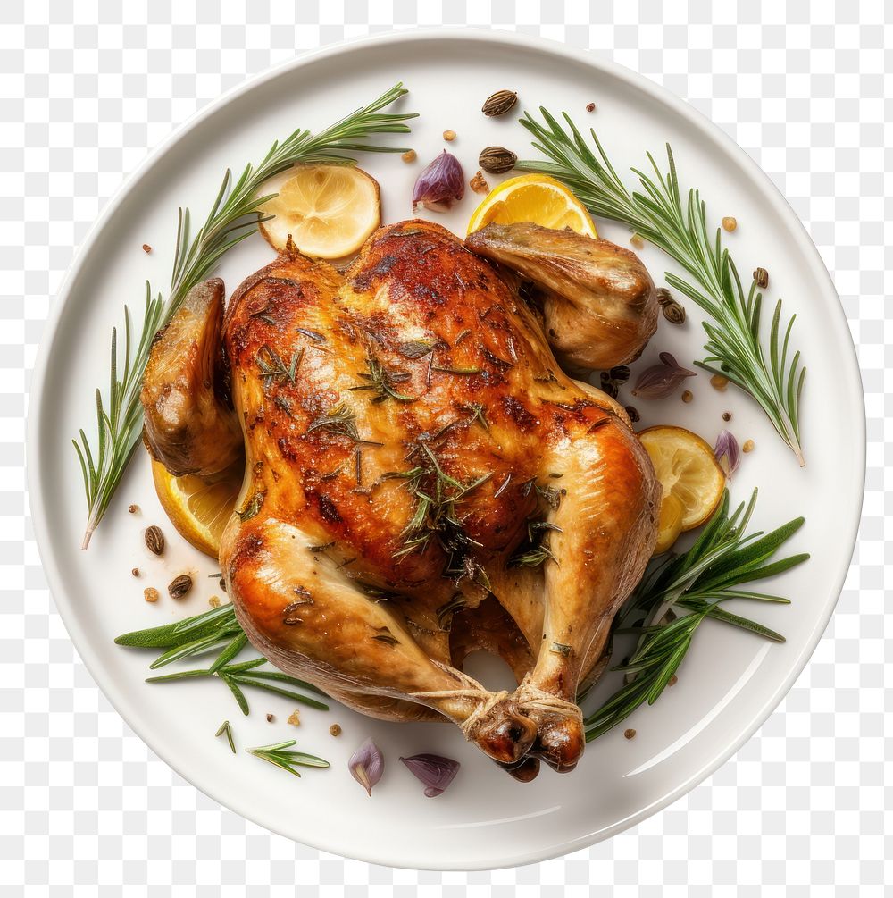 PNG Plate bird rosemary roasted. 