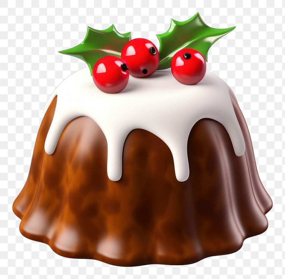 PNG Traditional British Christmas Pudding christmas tradition dessert. AI generated Image by rawpixel.