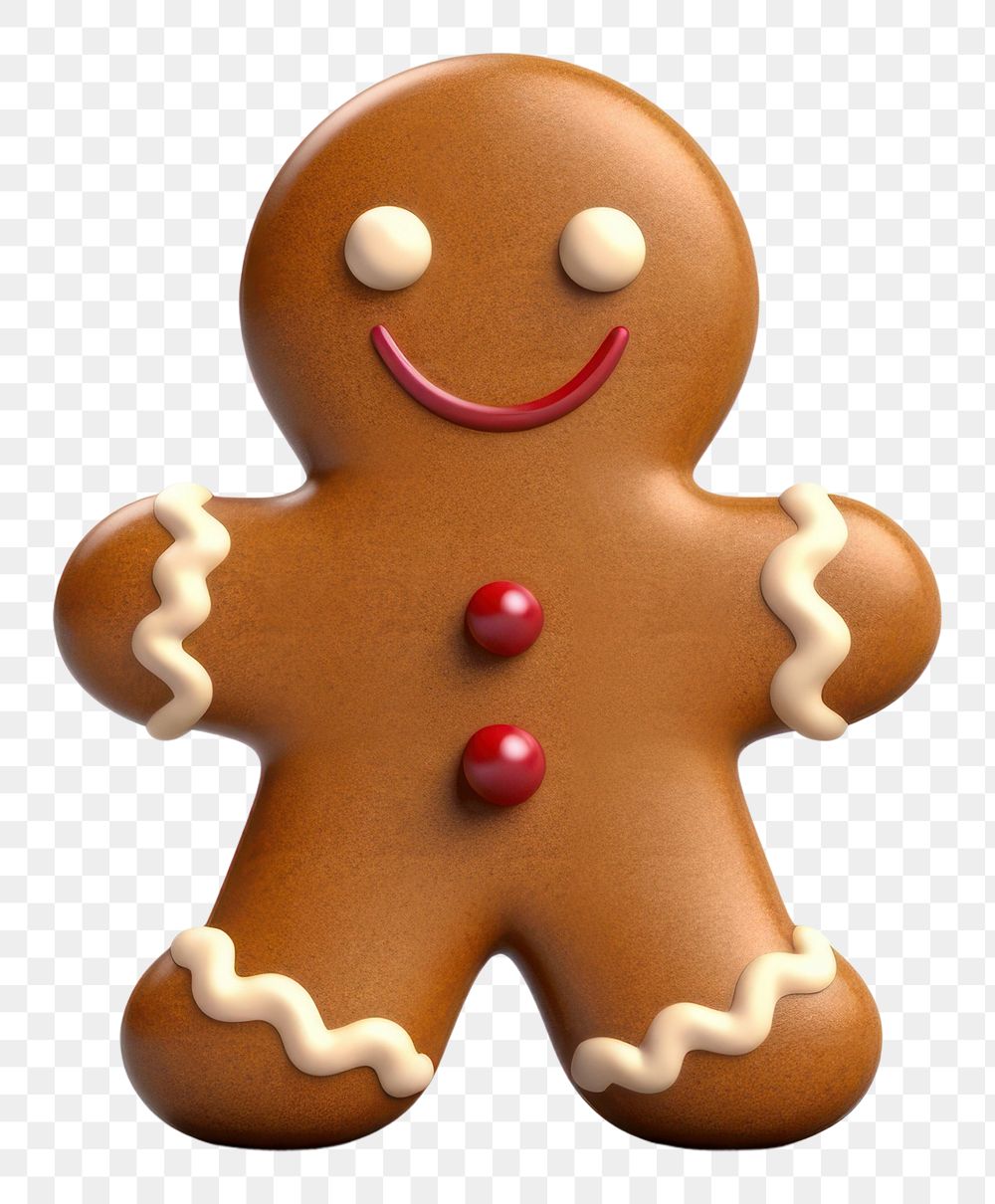 PNG Christmas Gingerbread man gingerbread christmas dessert. 