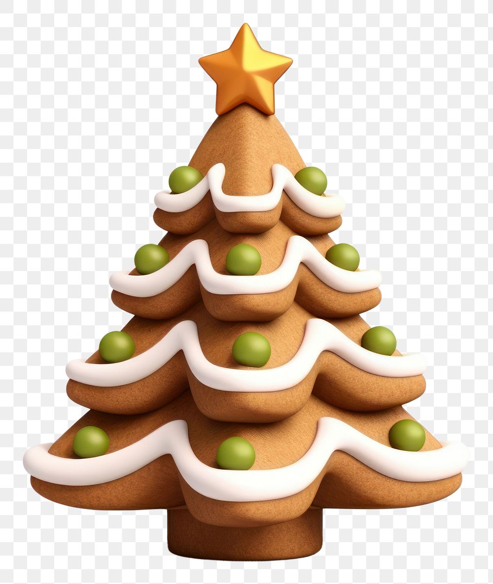 PNG Christmas tree Gingerbread gingerbread christmas dessert. AI generated Image by rawpixel.