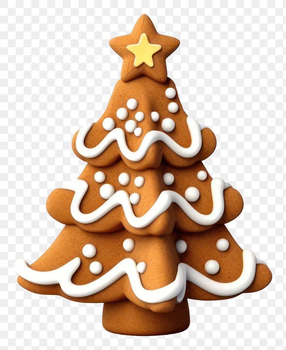 PNG Christmas tree Gingerbread gingerbread christmas dessert. AI generated Image by rawpixel.