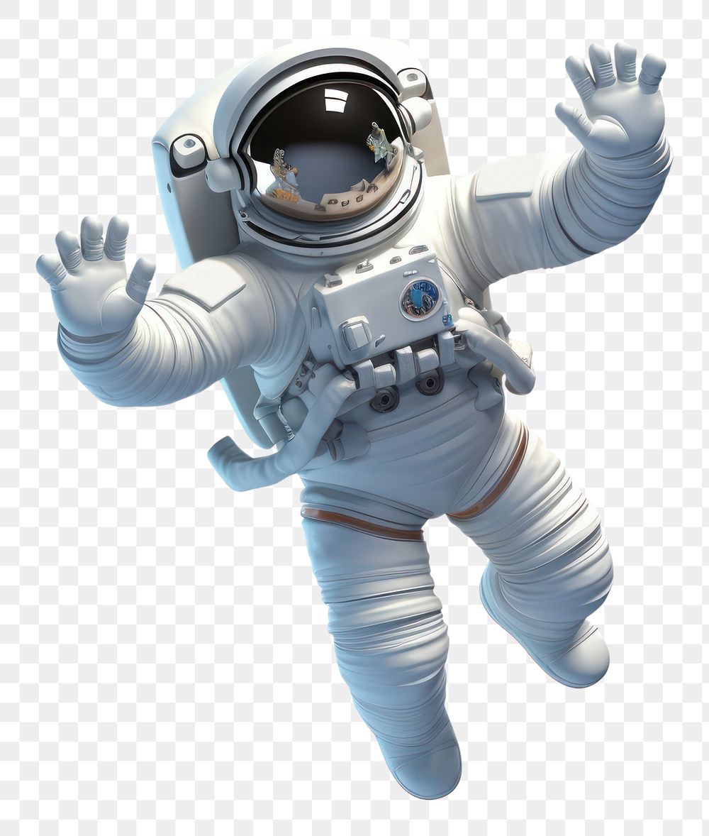 PNG Floating astronaut cartoon space  