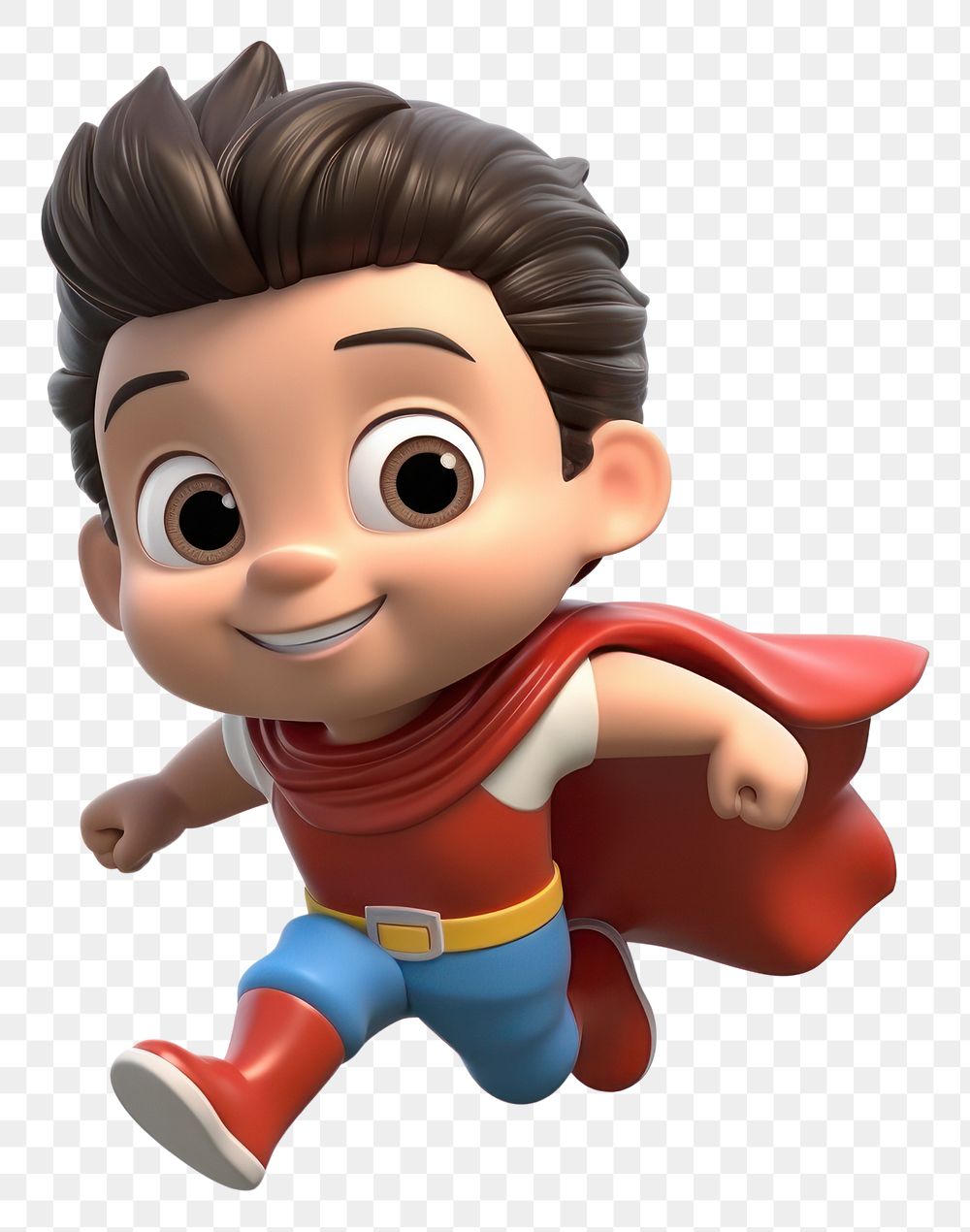 PNG Superhero smiling cartoon toy. AI generated Image by rawpixel.