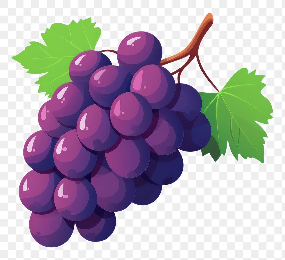 PNG Grapes fruit plant food. AI generated Image by rawpixel.