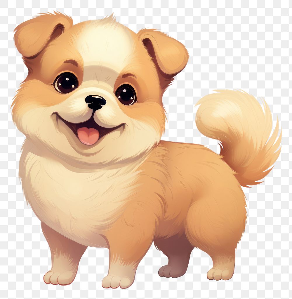 PNG Cute animals cartoon mammal puppy. AI generated Image by rawpixel.