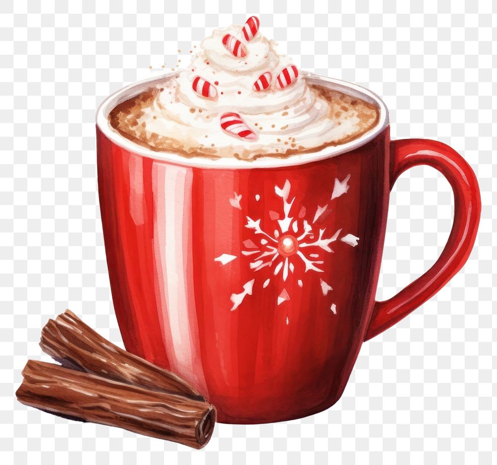 PNG Chocolate drink christmas mug dessert coffee cup