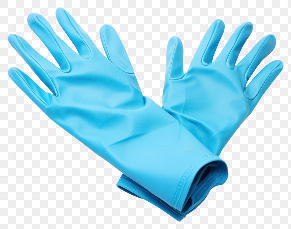 PNG Gloves blue white background protection. 