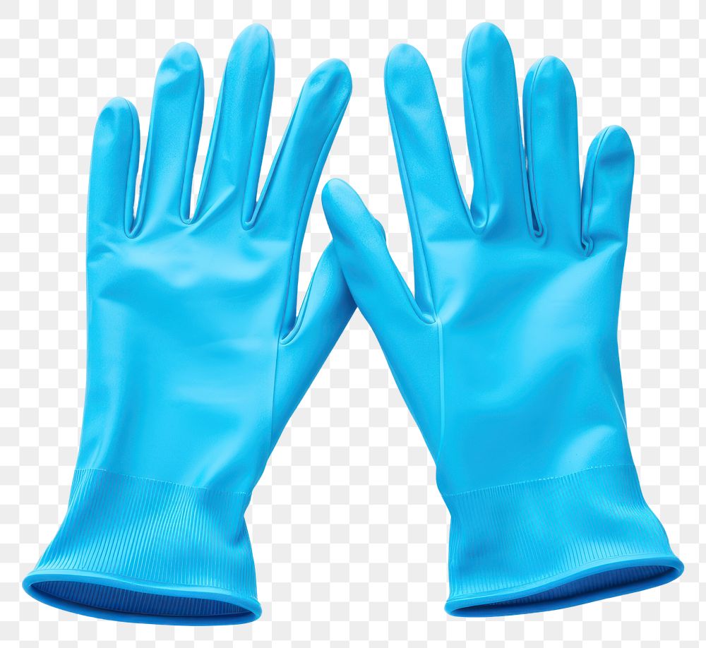 PNG Gloves blue white background protection. 