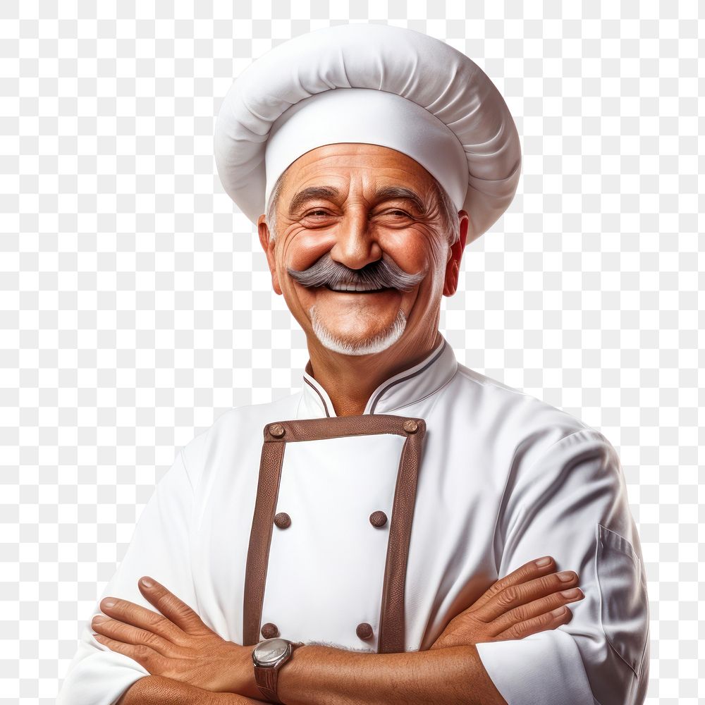 PNG Chef smile portrait adult. 