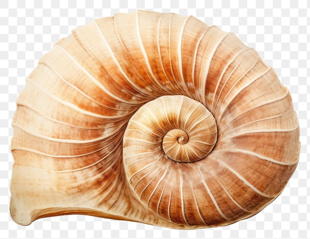 PNG Fossil mollusk shell seashell animal fossil