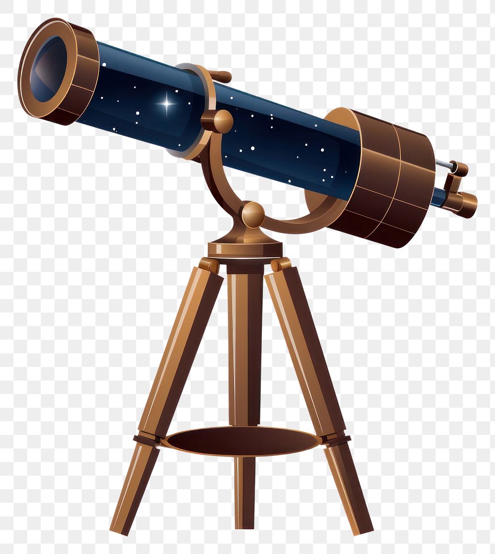 PNG Telescope astronomy binoculars technology. AI generated Image by rawpixel.