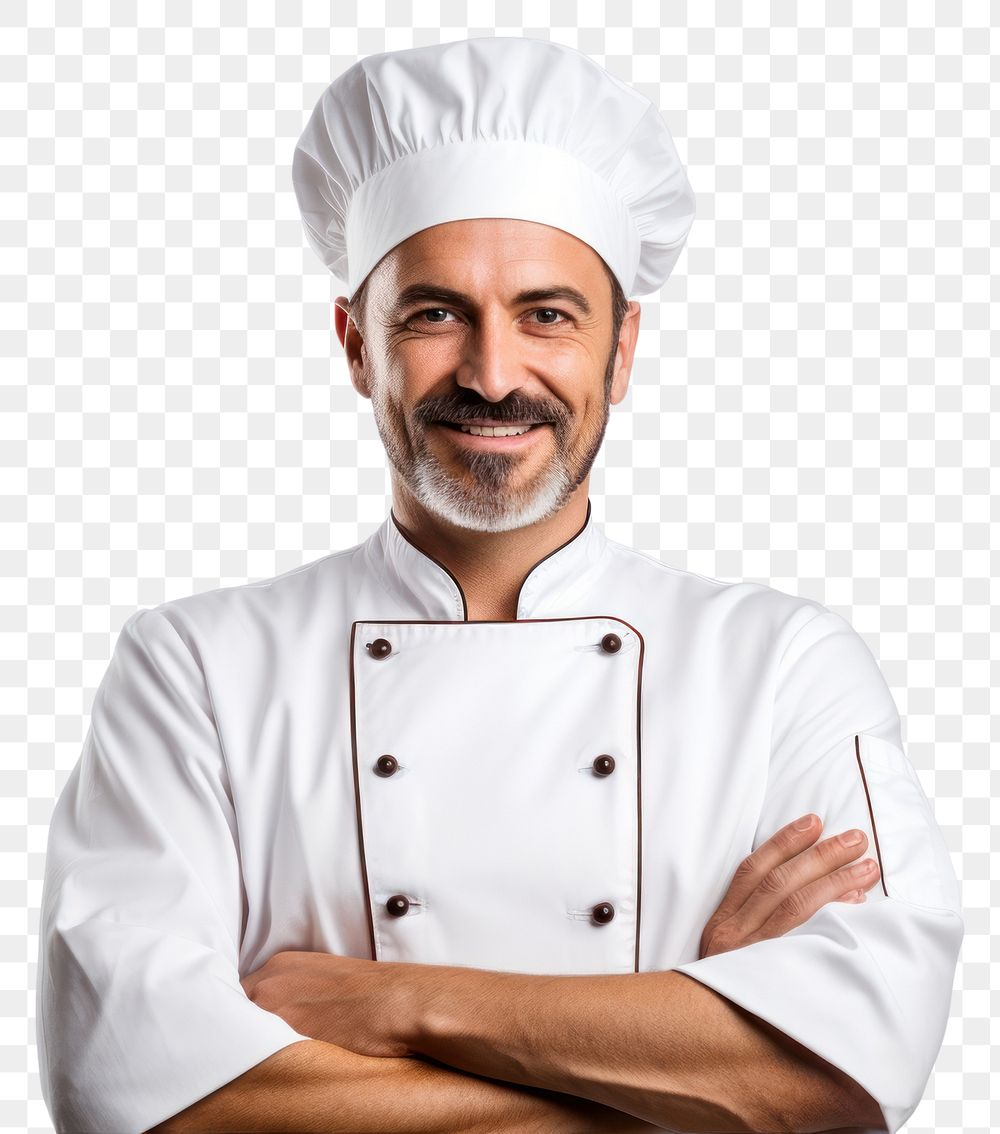 PNG Chef adult smile man. AI generated Image by rawpixel.