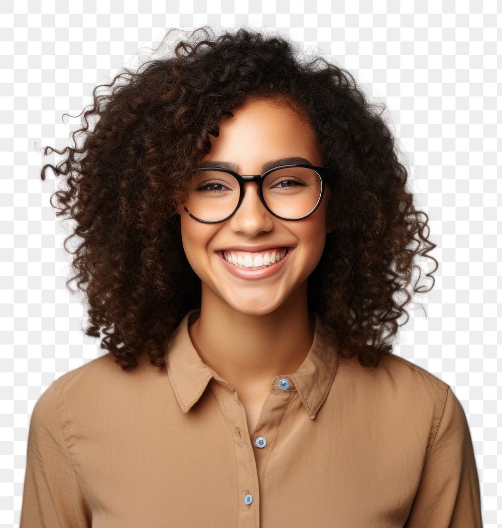 PNG Portrait glasses laughing smiling. 