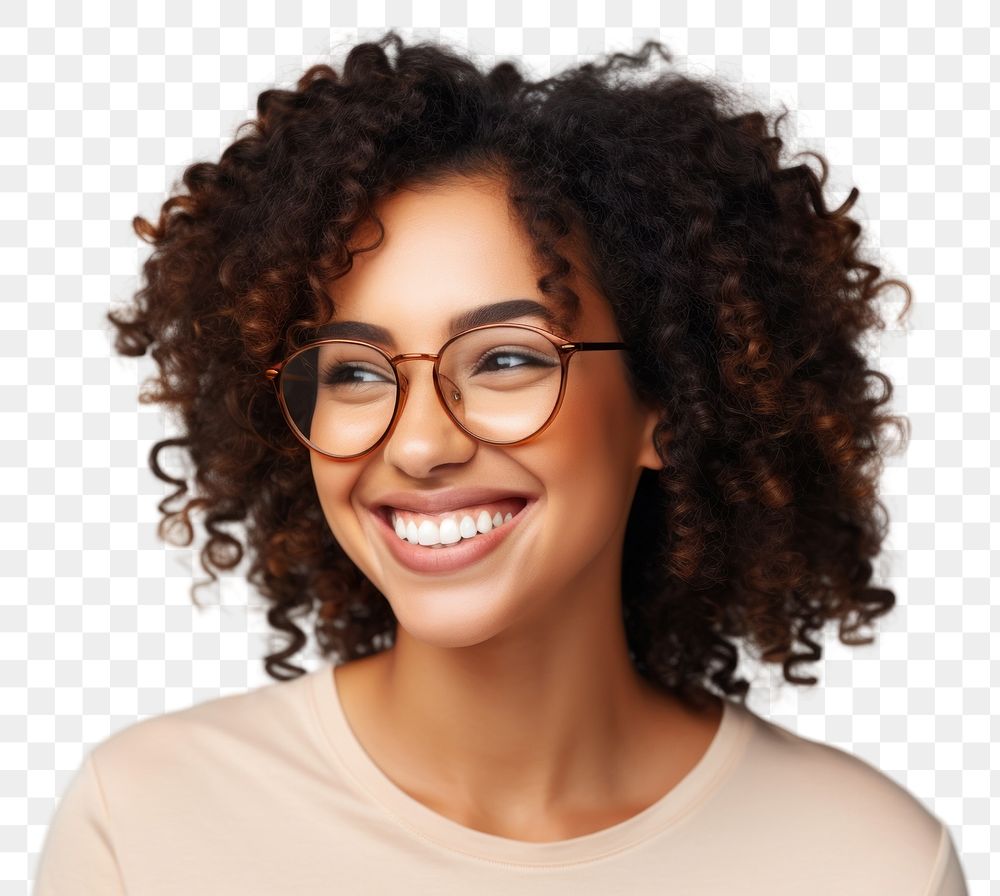 PNG Glasses portrait smiling adult