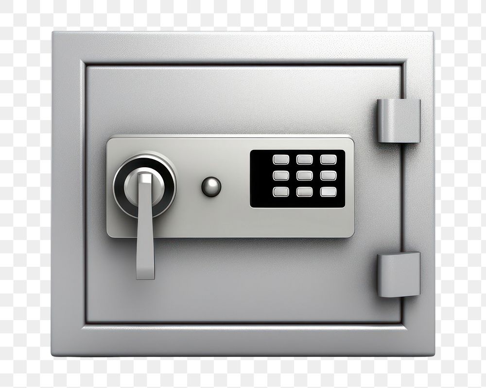 PNG Digital Electronic Safe metal lock safe. AI generated Image by rawpixel.