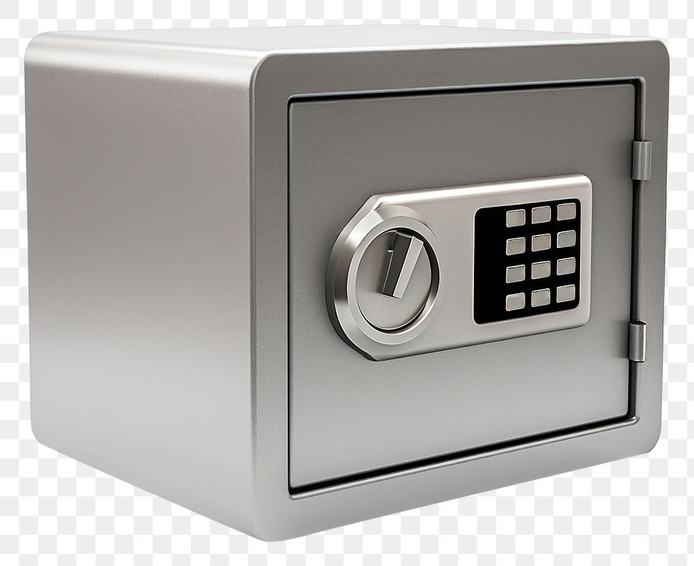 PNG Digital Electronic Safe Metal Locker Box electronics metal safe. AI generated Image by rawpixel.