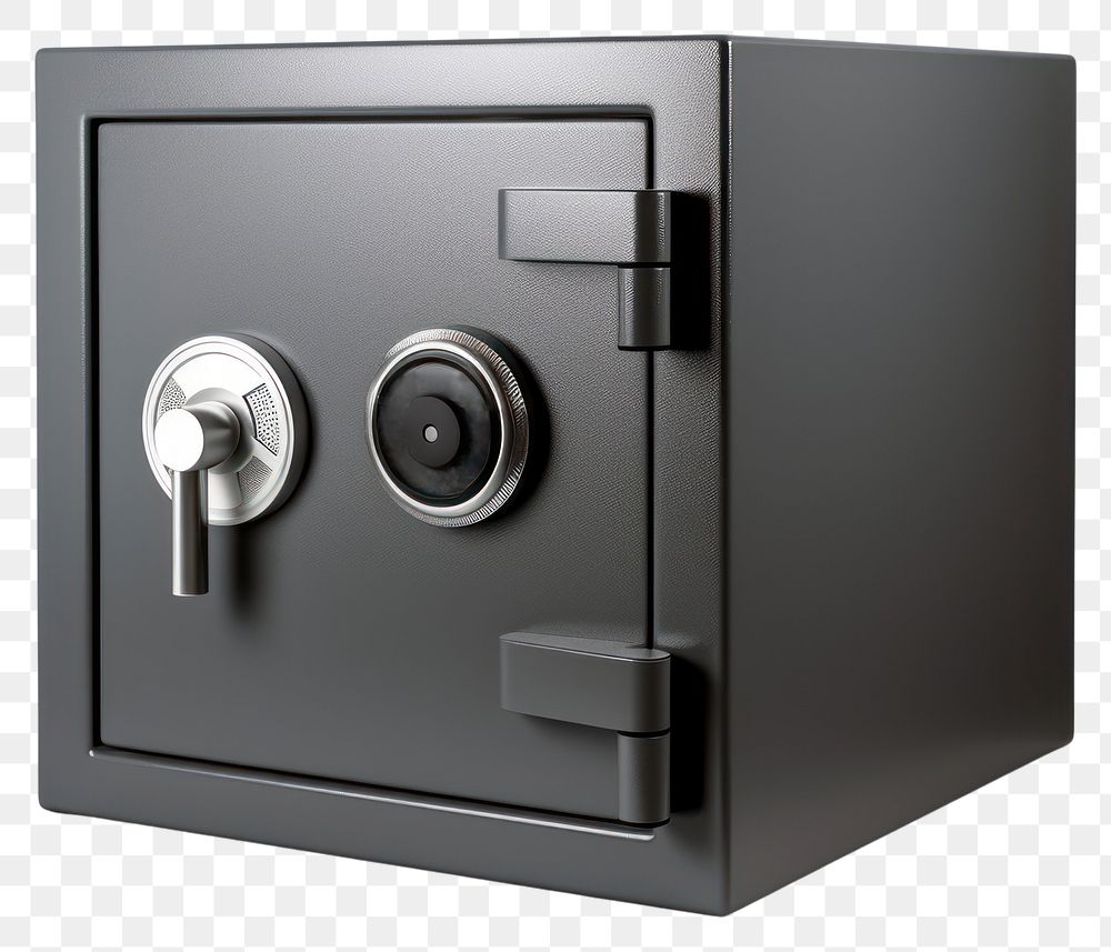 PNG Security metal safe white background electronics technology