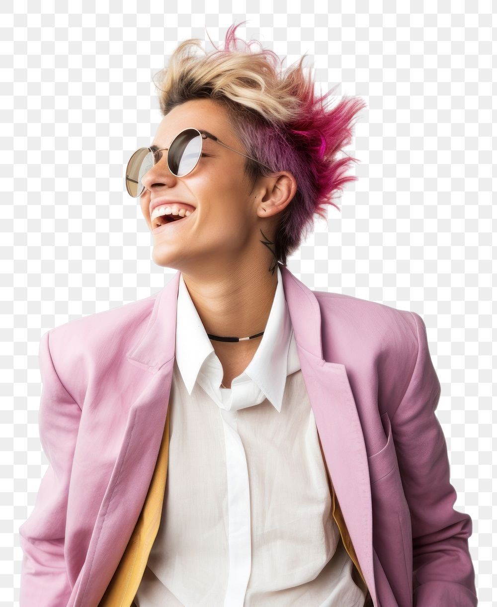 PNG Androgynous clothes laughing fashion smiling. 