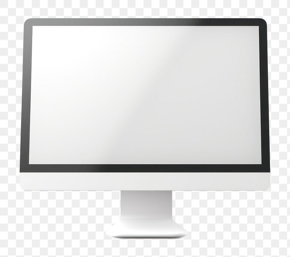 PNG  Computer monitor screen white. AI generated Image by rawpixel.