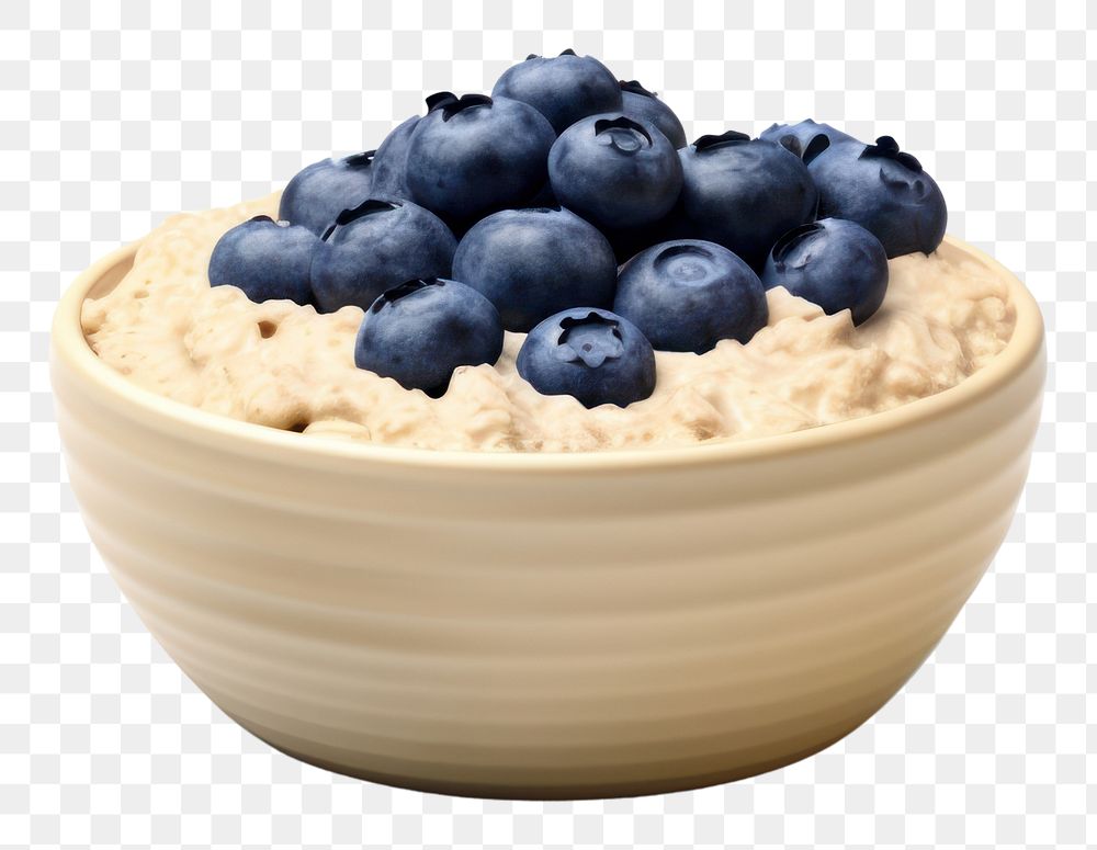 PNG  Oats blueberry dessert fruit. AI generated Image by rawpixel.