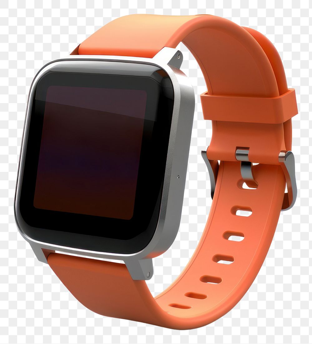 PNG Smartwatch screen font white background