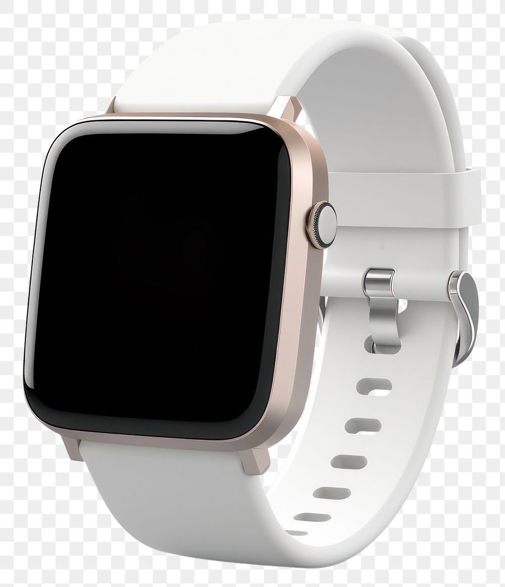 PNG Smartwatch wristwatch white font. 